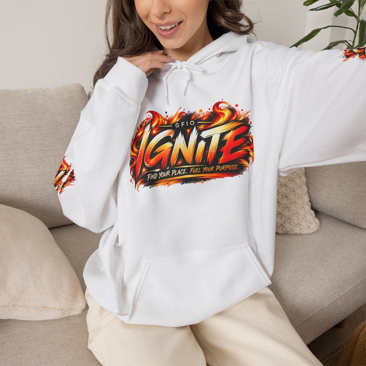 IGNITE | I Can. I Will. Unisex Graphic Hoodie