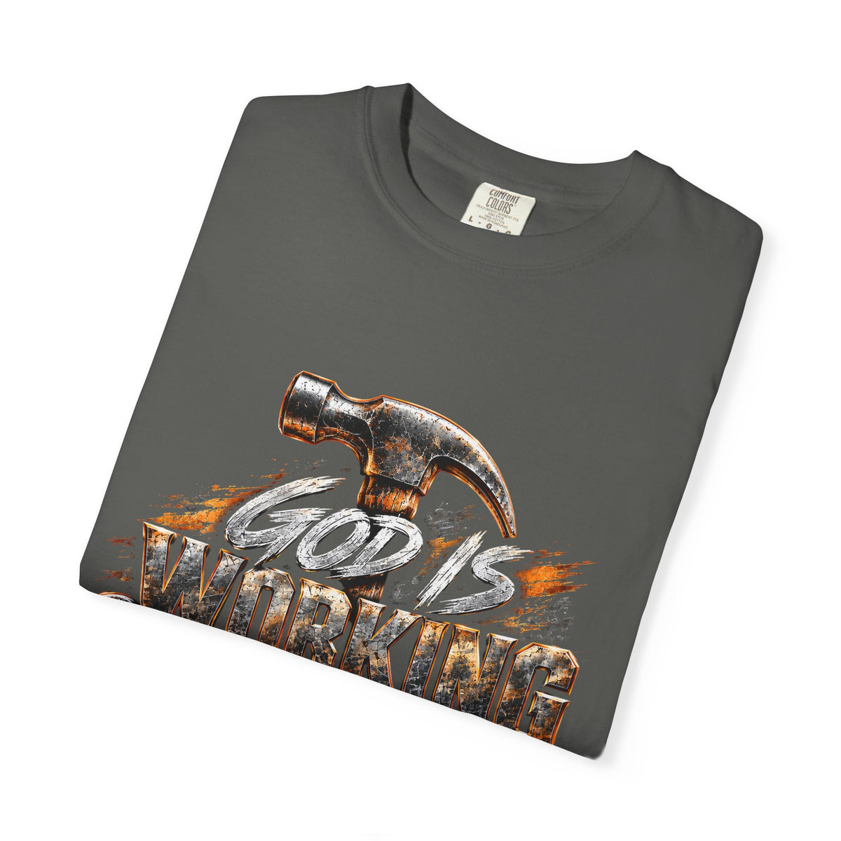 God Is Working On Me Men's Christian Graphic T-Shirt I GFIO
