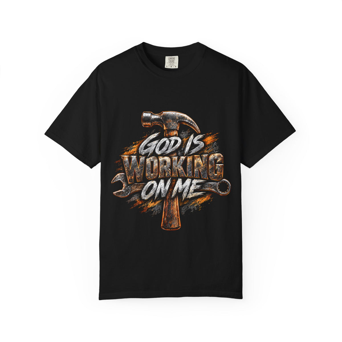 God Is Working On Me Men's Christian Graphic T-Shirt I GFIO