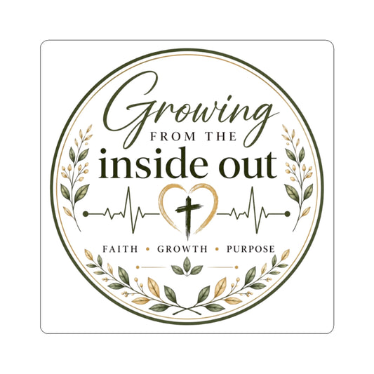 Growing From The Inside Out Logo Sticker