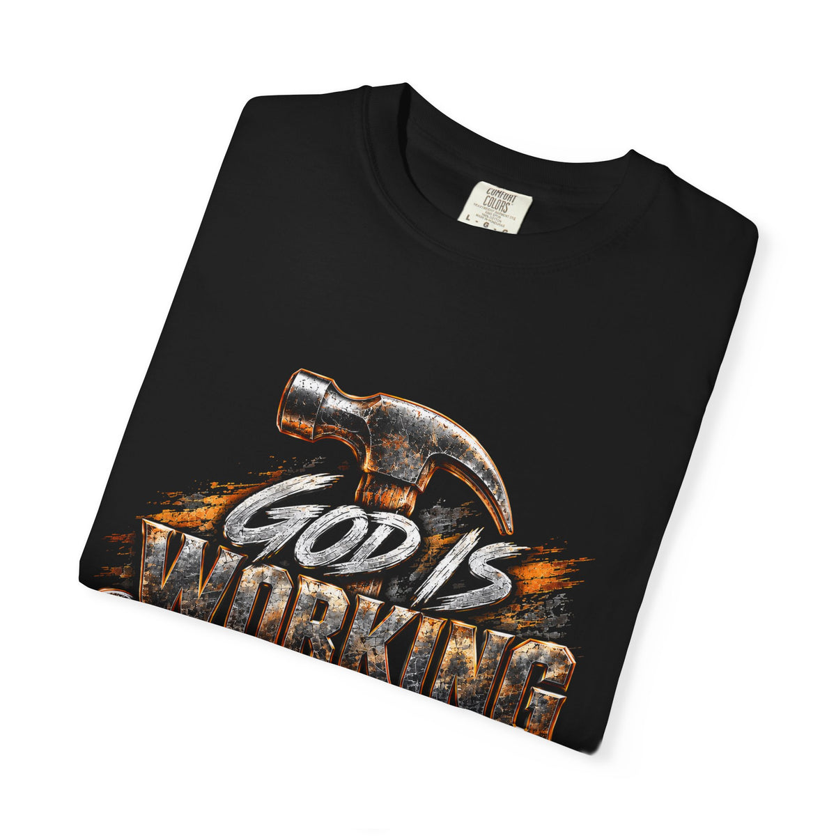God Is Working On Me Men's Christian Graphic T-Shirt I GFIO