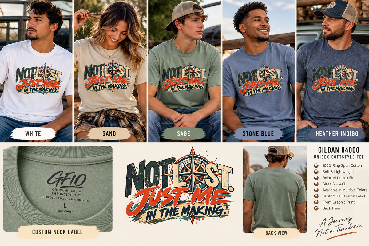 Not Lost, Just Me in the Making | Inspirational Unisex Graphic Tee