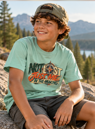 Not Lost, Just Me in the Making | Inspirational Youth Graphic Tee