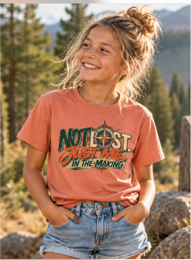 Not Lost, Just Me in the Making | Inspirational Youth Graphic Tee
