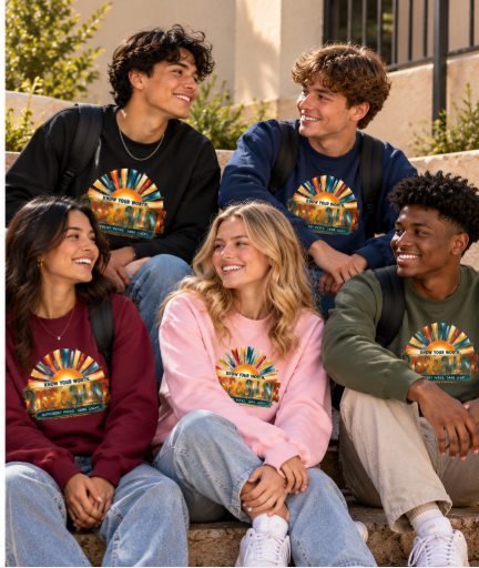 Know Your Worth Rise & Shine Unisex Motivational Crewneck Sweatshirt