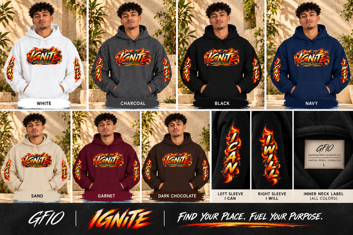 IGNITE | I Can. I Will. Unisex Graphic Hoodie
