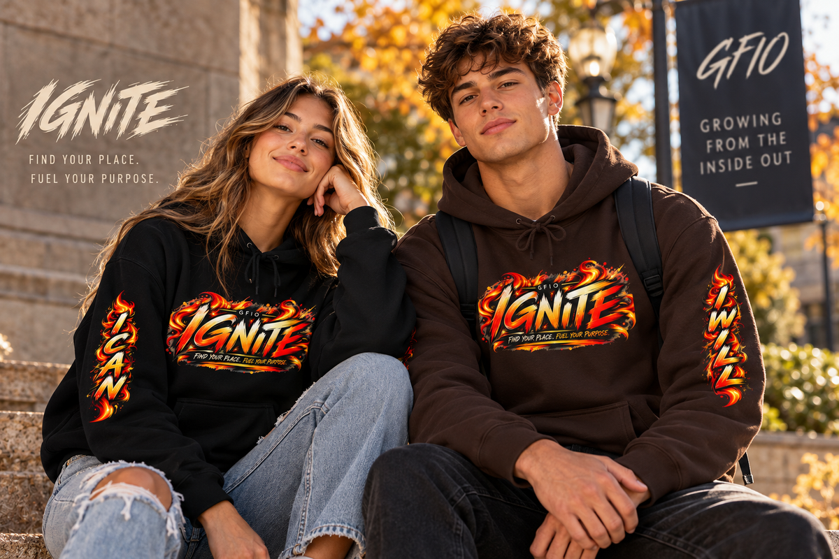 IGNITE | I Can. I Will. Unisex Graphic Hoodie
