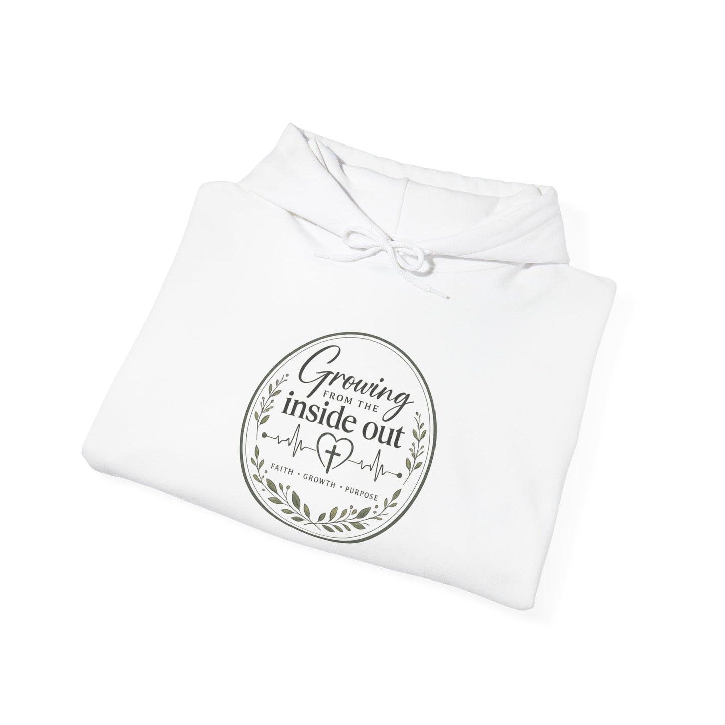 Growing From The Inside Out Hoodie | Christian Hoodie | Faith Inspired Sweatshirt | Botanical Apparel