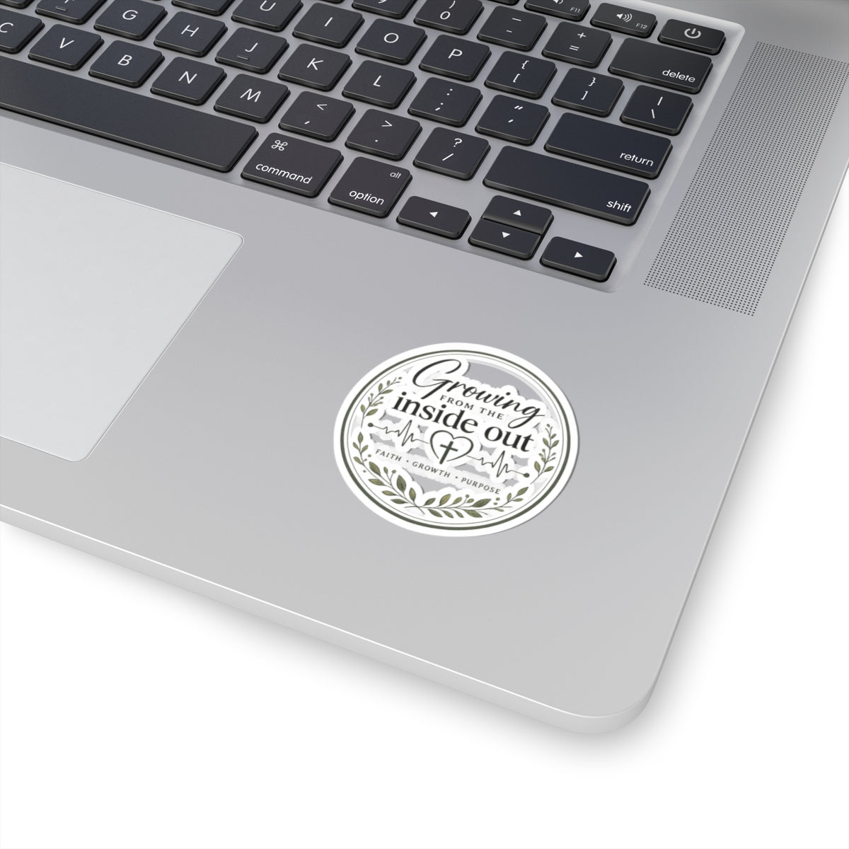 Growing From The Inside Out Logo Sticker | Faith Inspired Waterproof Vinyl Sticker | Christian Laptop & Water Bottle Decal