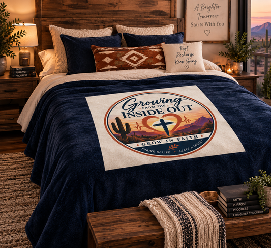Growing From The Inside Out - Legacy Velveteen Blanket
