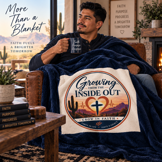 Growing From The Inside Out - Legacy Velveteen Blanket