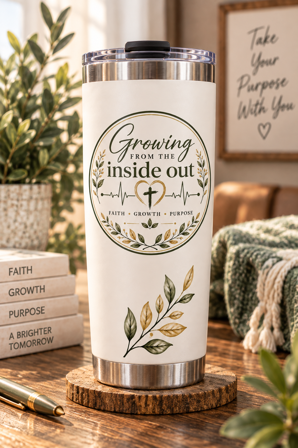 Growing From The Inside Out Logo Sticker