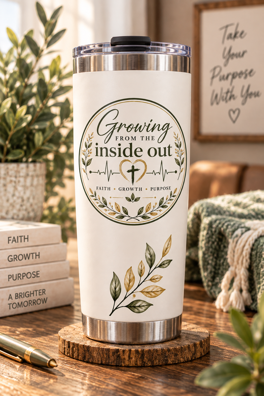Growing From The Inside Out Logo Sticker